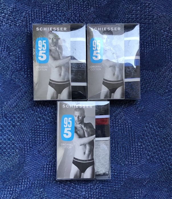 Schiesser ОРИГИНАЛНО мъжко бельо/боксерки и слипове - M-L-XL