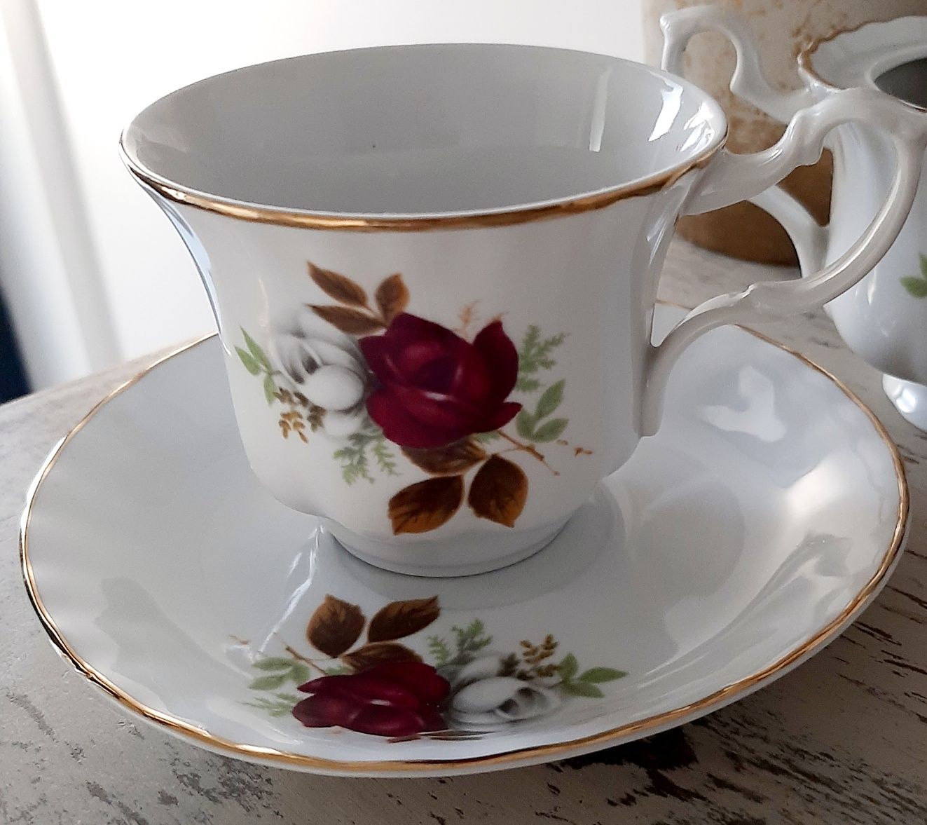 Portelan vintage set cafea