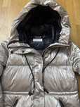Geaca femei, parka Calvin Klein marime M puf argintie
