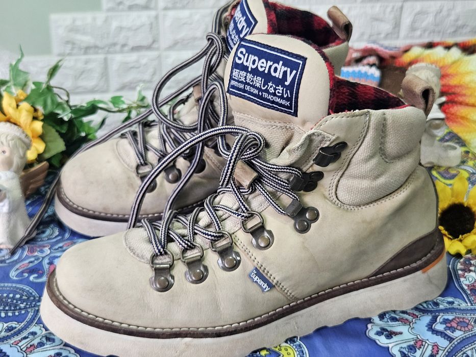 Superdry боти естествена кожа N38