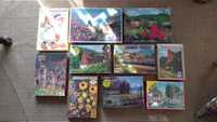 Lot 10 puzzle 500-2000 piese