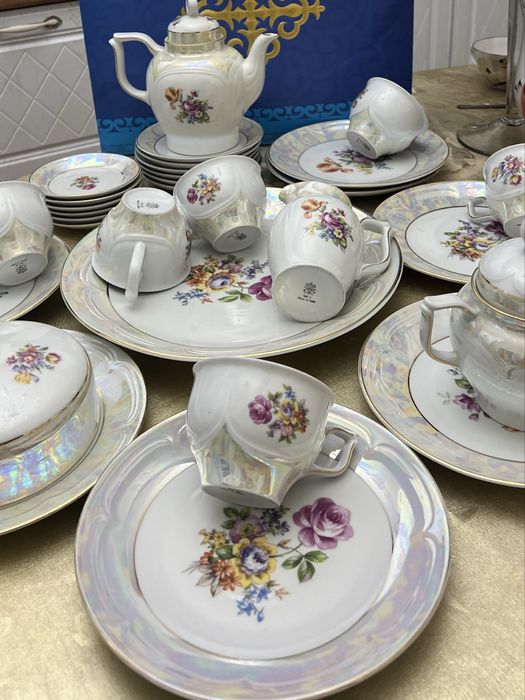 Сервиз Чайный и кофейный. Посуда.. Чехия.  ЛФЗ