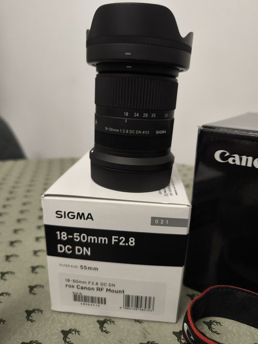 Продавам Canon EOS R7 + Sigma 18-50mm f/2.8 + ПОДАРЪК 64GB SD карта