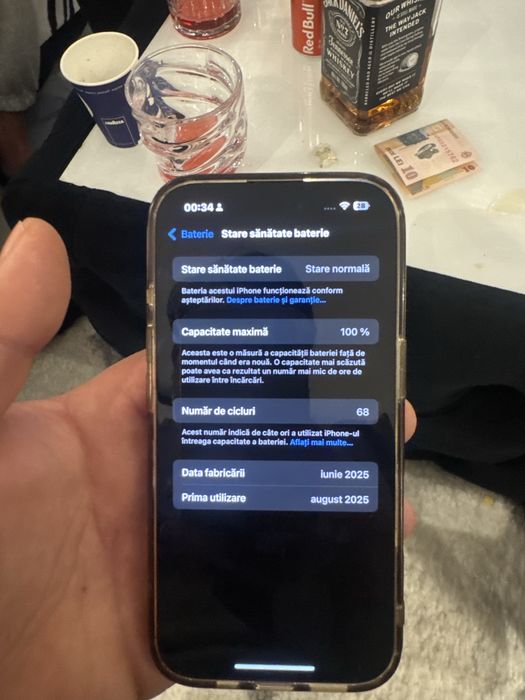 Vand telefon iphon 16 full blak 128 gb