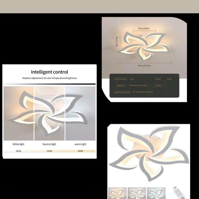 Lustre cu becuri incluse și telecomanda