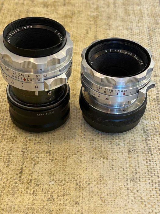 Кино-обьективы Biotar CarlZeiss Jena 25/1.4 и Flectagon Jena 2.8/12.5