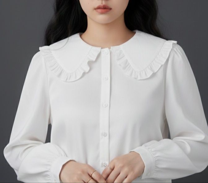 Белая рубашка в стиле Лолита