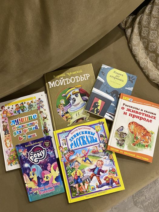 Книга Денискины рассказы,Мойдодыр,Дневник Никки,Энциклопедии для детей