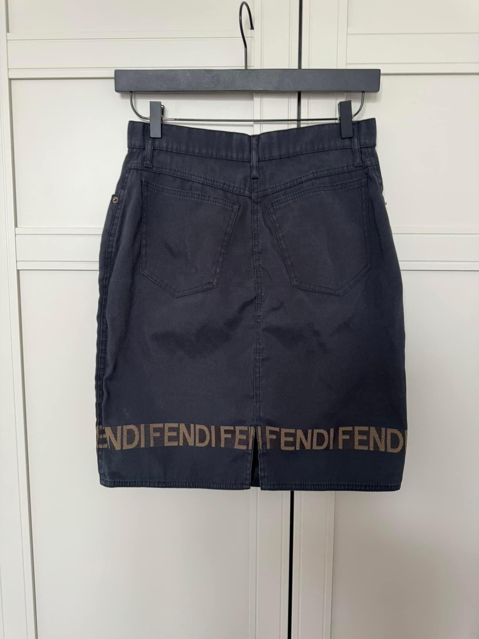 Fendi originală fustă Logo Fendi , M