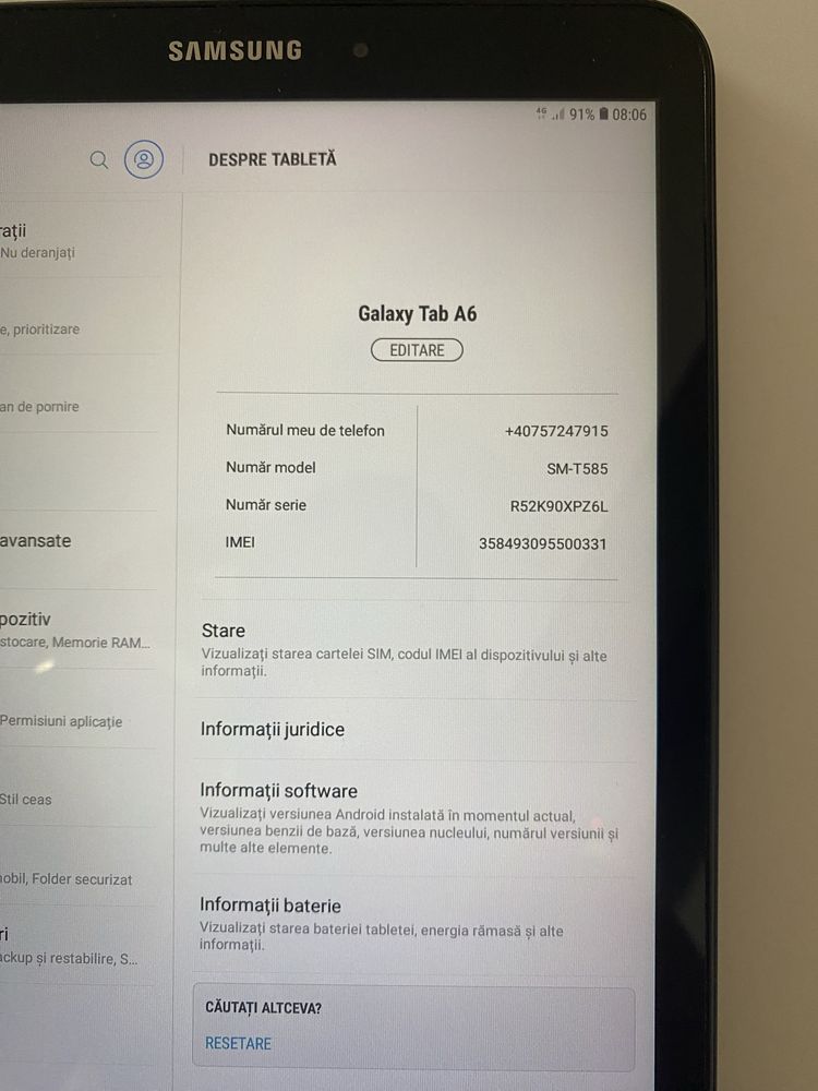 Samsung Tab T585 SIM A6