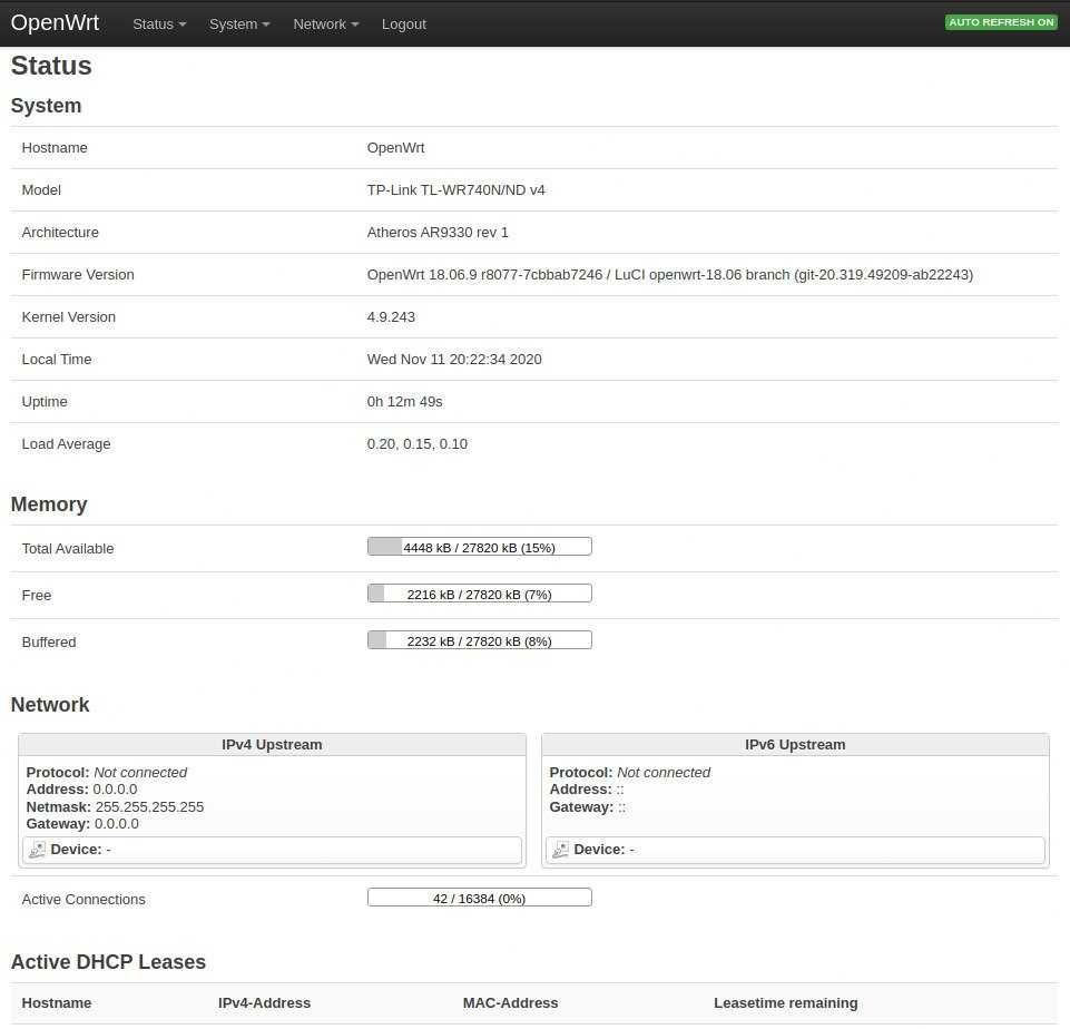 TP-Link WR740N с OpenWrt