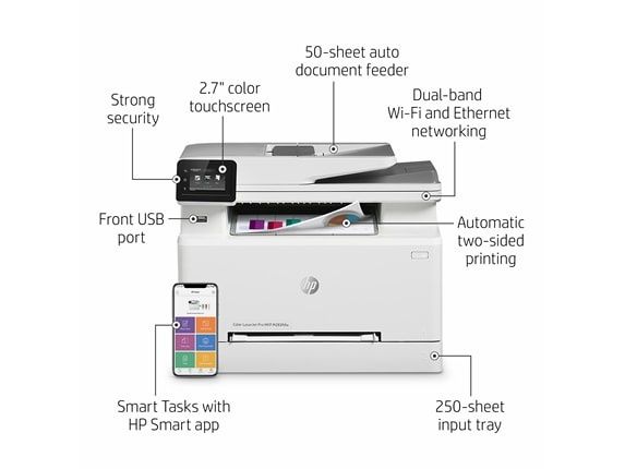 Лазерный цветной принтер Hp Clj Pro M283fdw