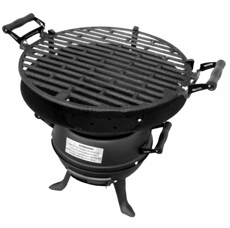Grătar din Fontă Diametru 35 Cm Înălțime 48 Cm NOU + BONUS - 130 Lei