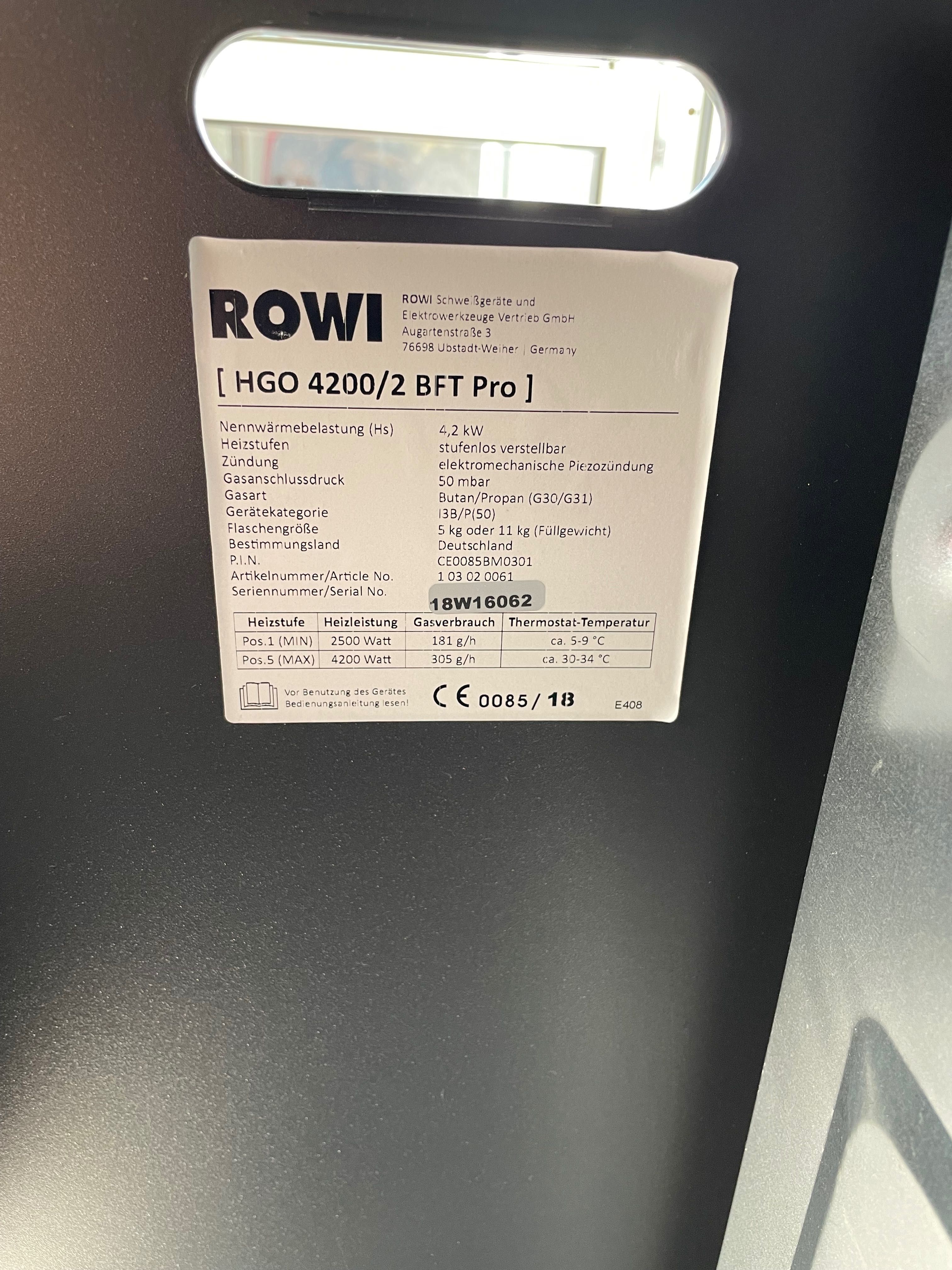 Немска Газова печка ROWI Само 2 пъти използвана ( НОВА ) Виж снимките