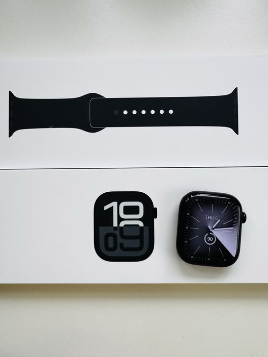 Apple Watch 10 Series 46mm Jet Black (negru)