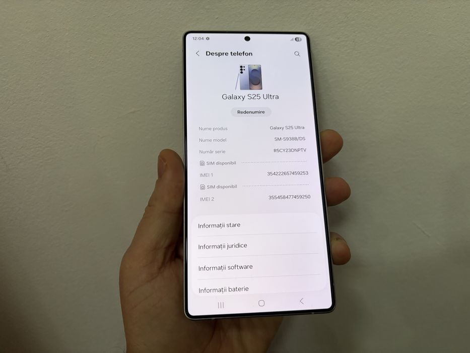 Samsung Galaxy S25 Ultra, 256 gb, 12 gb ram, 5G, SilverBlue