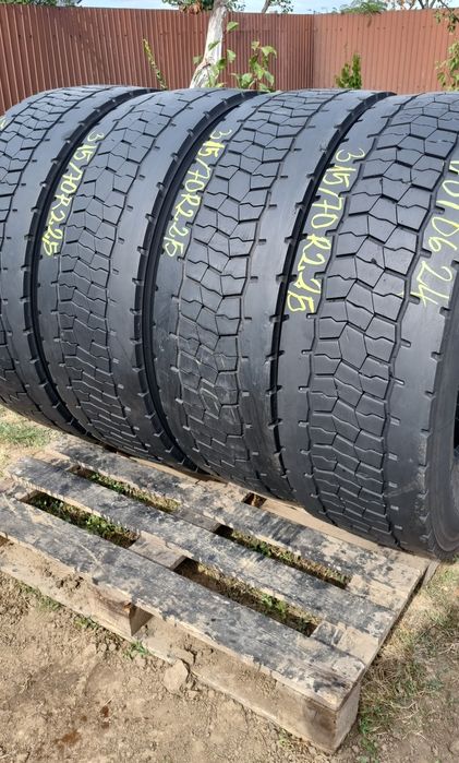 4 Anvelope Bridgestone (Tractiune) 315/70 R22.5 Stare Impecabilă.