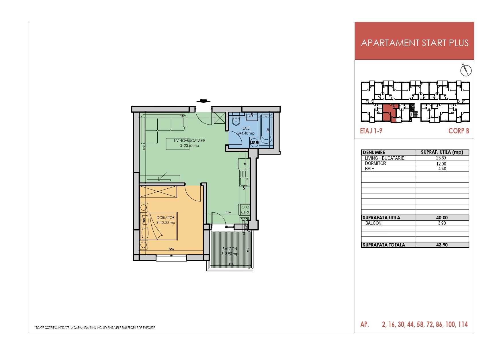 Apartament 2 camere tip Studio, 44.00 mp, pasarela Metrou Berceni