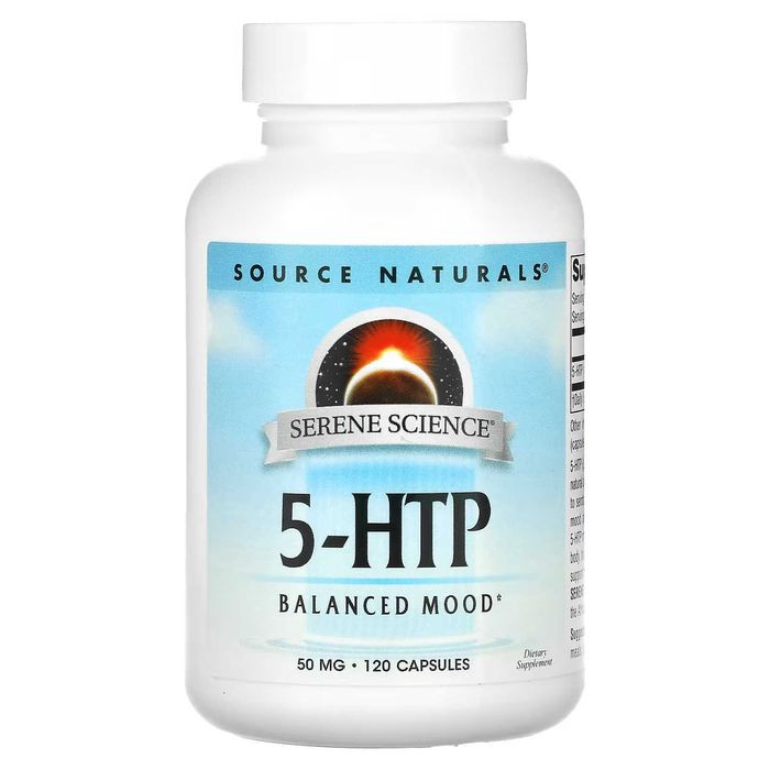 Source Naturals 5-HTP, 50 mg, 120 капсули