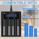 Incarcator baterii acumulatori SMART WISSBLUE LCD 4 Ni-CD Ni-MH Li-ion