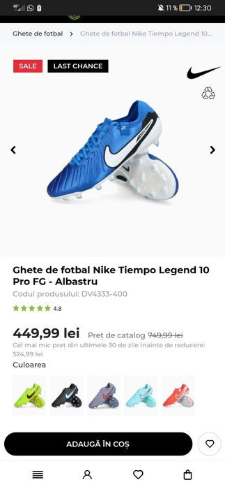 Nike tiempo legend 10 pro 43