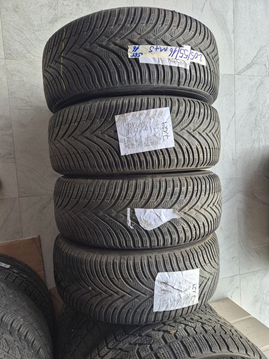 Vând cauciucuri 205/55/16 M+S set complet imp Germania