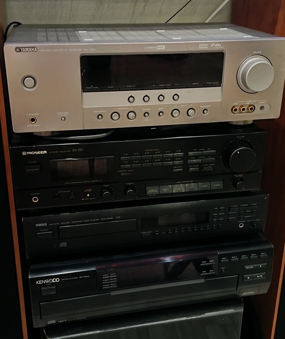 Ресивър Yamaha receiver Pioneer+cd player Yamaha и Kenwood