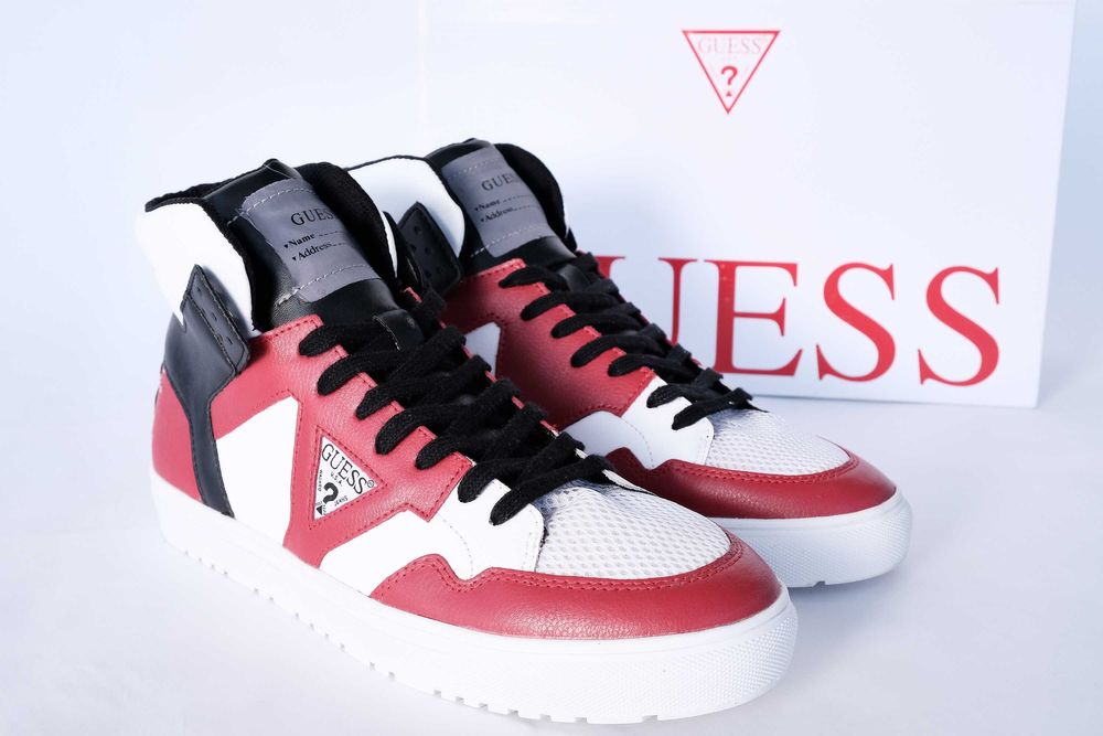 ПРОМО GUESS 42   размер-Оригинални мъжки високи кецове-кожа