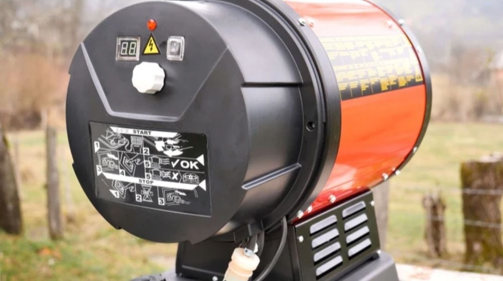 Tun de căldură pe motorină Paxton AMR-20, 20 kW, aerotermă industrială