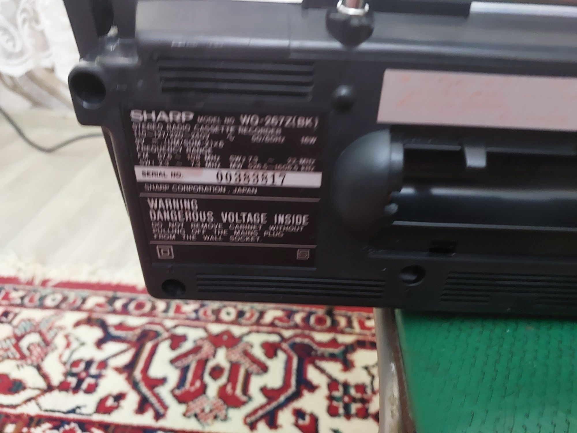 Sharp кассетный магнитофон модель WQ-267Z(BK)