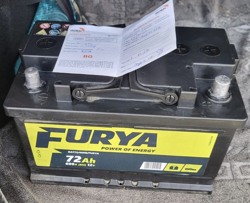 Акумулатор Furya 72Ah / 600A в гаранция