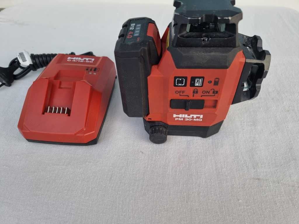 Hilti PM 30-MG - Мултилинеен лазерен уред с 3 зелени линии 360°