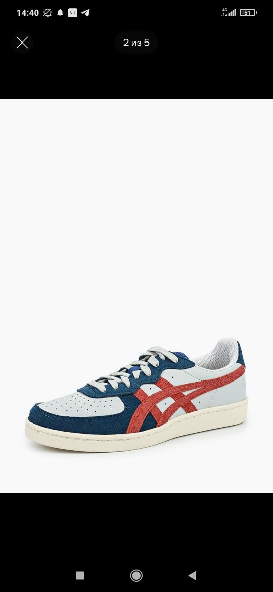 Кеды onitsuka tiger gsm, asics, оригинал