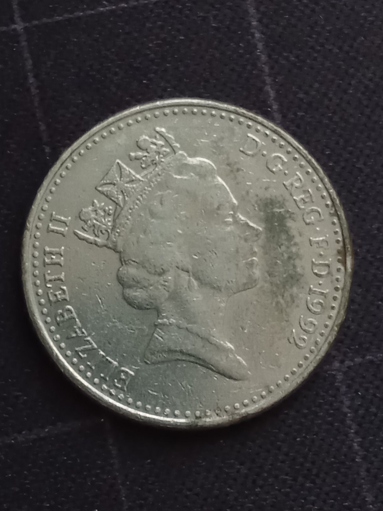 Moneda Elizabeth II Ten Pence 1992