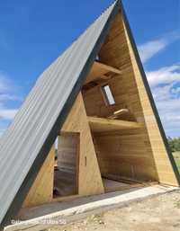 vand cabane din lemn dar si pe structura metalica 8x12