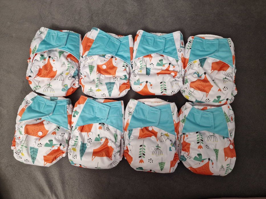 Set 12 scutece textile/refolosibile Baba+Boo și Coccorito noi