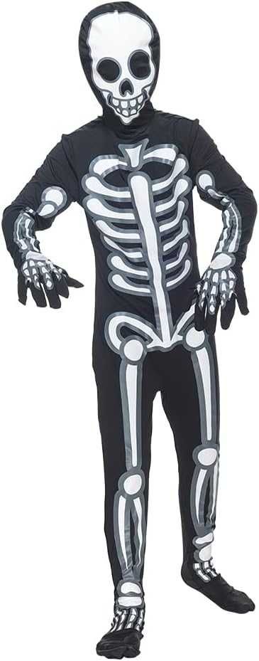Costum schelet copii Halloween 7-9 ani