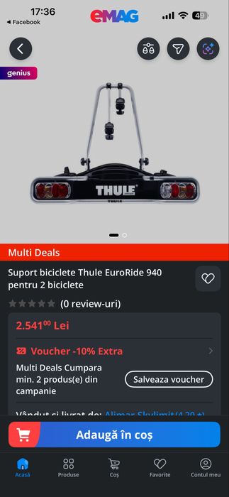 Suport Bicicleta Thule Euro Ride 940