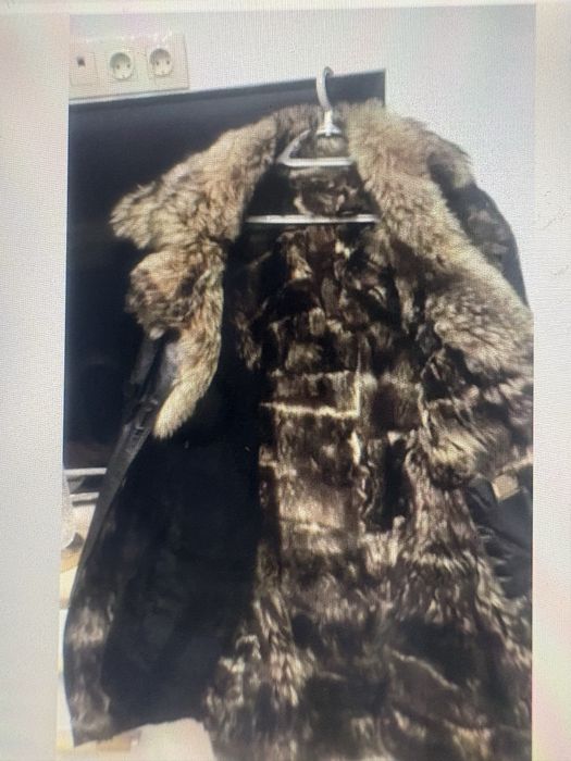 Дубленка кожаная на волчьем меху