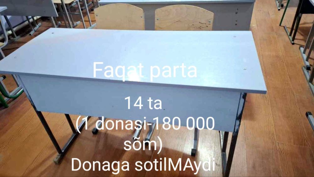Parta va stulchiklar sotiladi