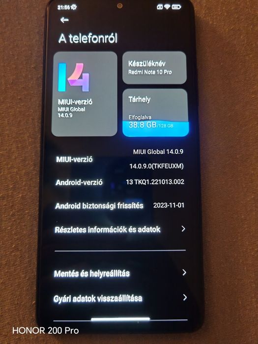 Vand Xiaomi note 10 PRO