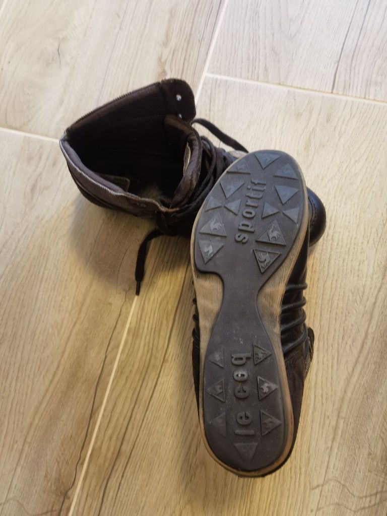 Мъжки обувки Pier One, Le Coq Sportif, естествена кожа, италиански