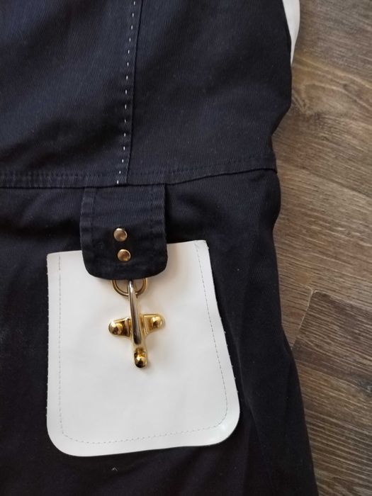 Рокля черна памучна къса