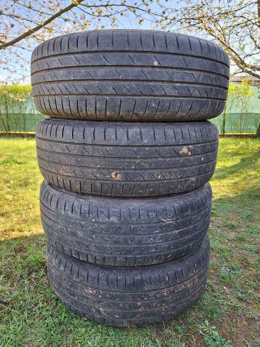 Set 4 jante aluminiu originale Skoda 16" cu anvelope vara