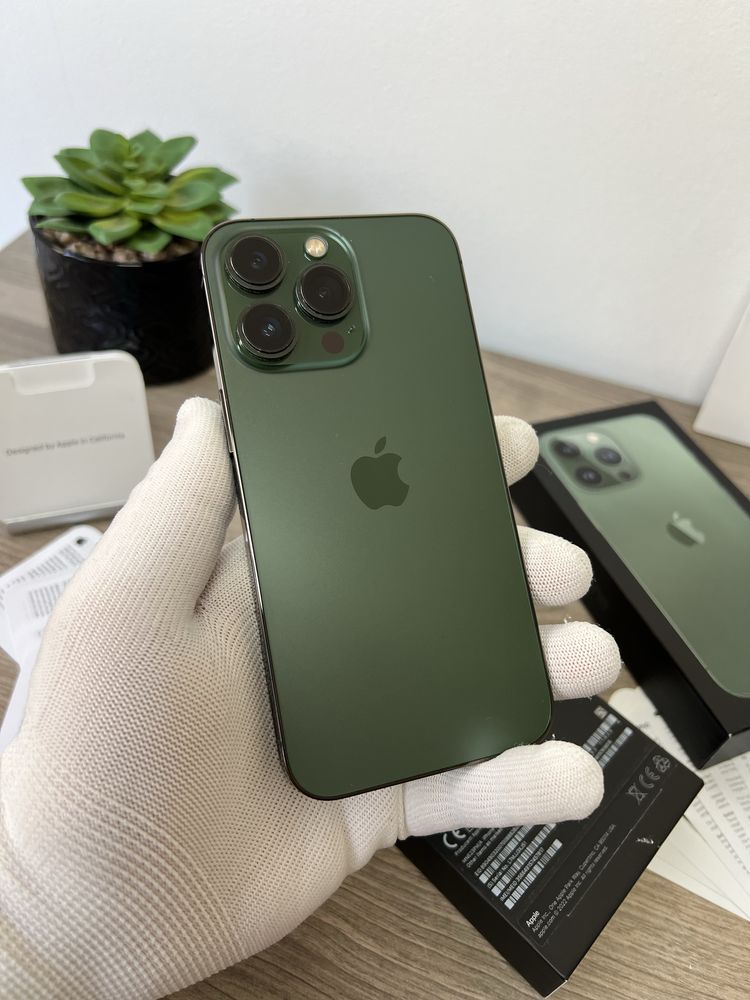 iPhone 13 PRO, Green, 128GB, КАТО НОВ, 100% батерия, 1г ГАРАНЦИЯ!