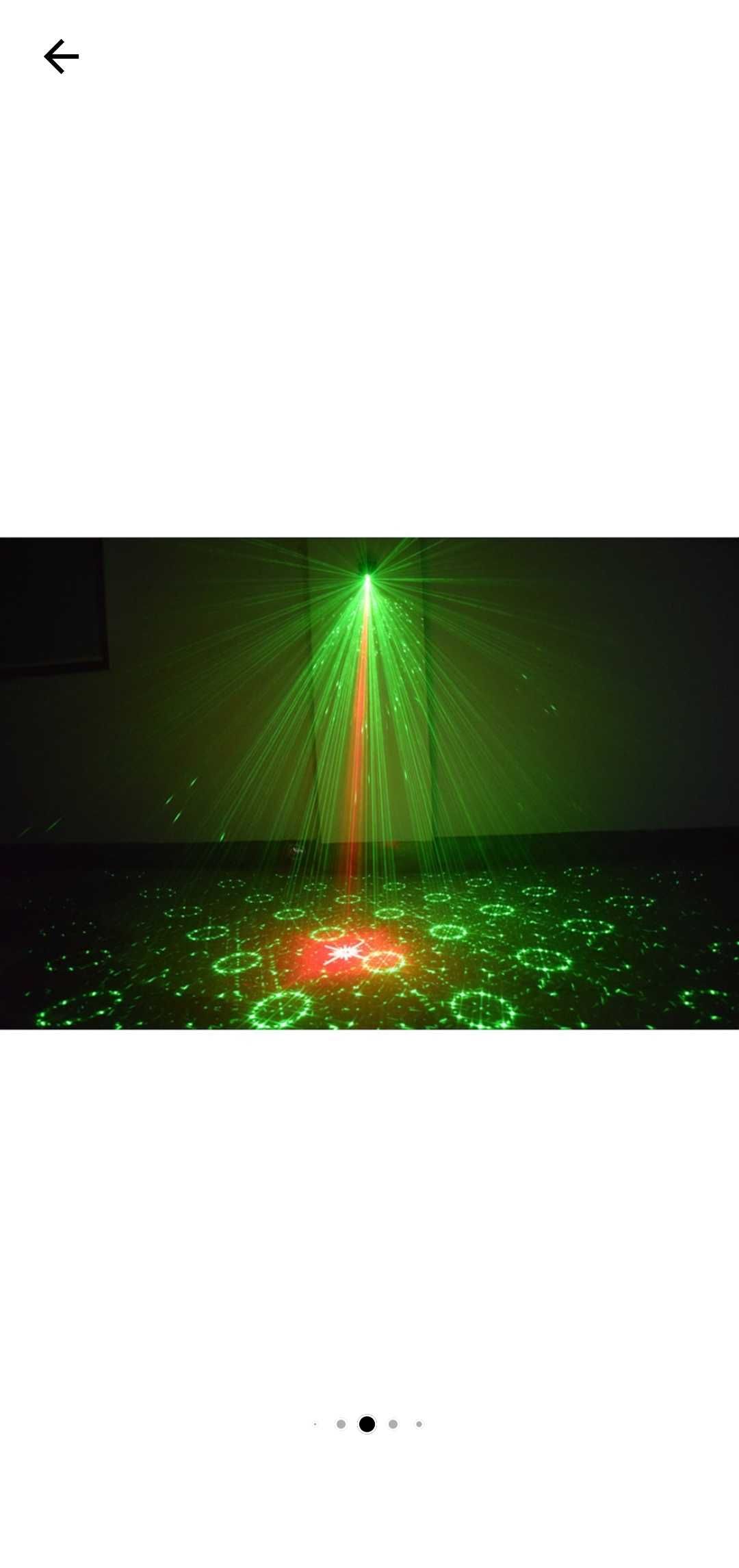 Proiector de lumini disco,RGB, 8W, LASER+LED, telecomanda, 7x7x7.5cm