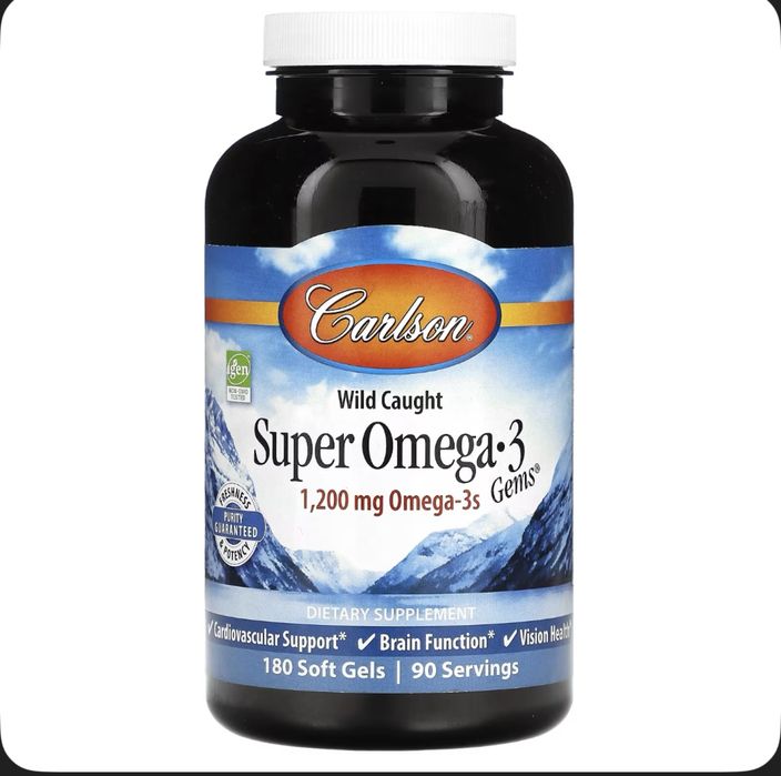 Carlson supper omega 3 180шт