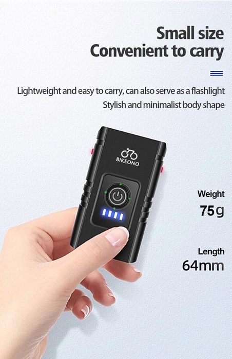 Lumina bicicleta far puternic pe led 1000 lumeni acumulator 1200 Mah