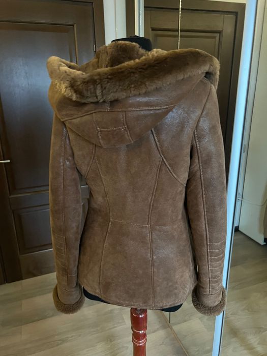 Cojocel shearling piele si blana naturala 36