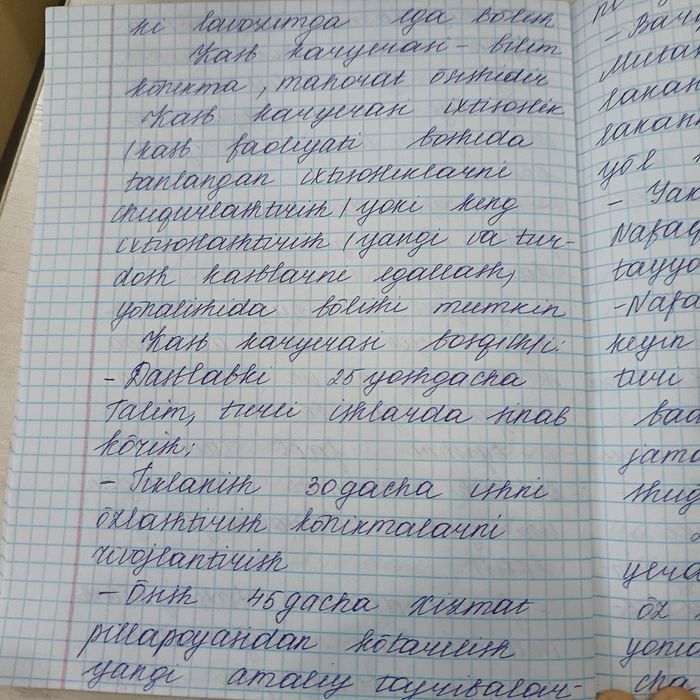 Konspekt yozish xizmati